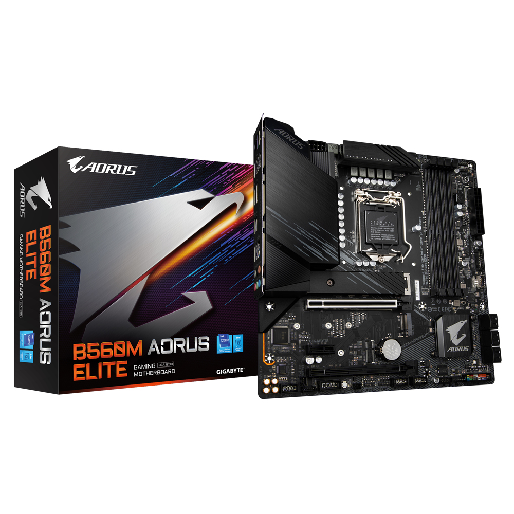 Bekijk afbeelding 5 van Gigabyte 1200 B560M AORUS ELITE - 2xM.2/DP/HDMI/ÂµATX